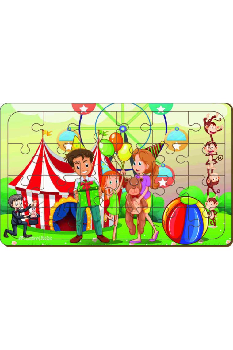Maketçiniz 4 Adet 24 Parça Ahşap Puzzle Yapboz Set-8
