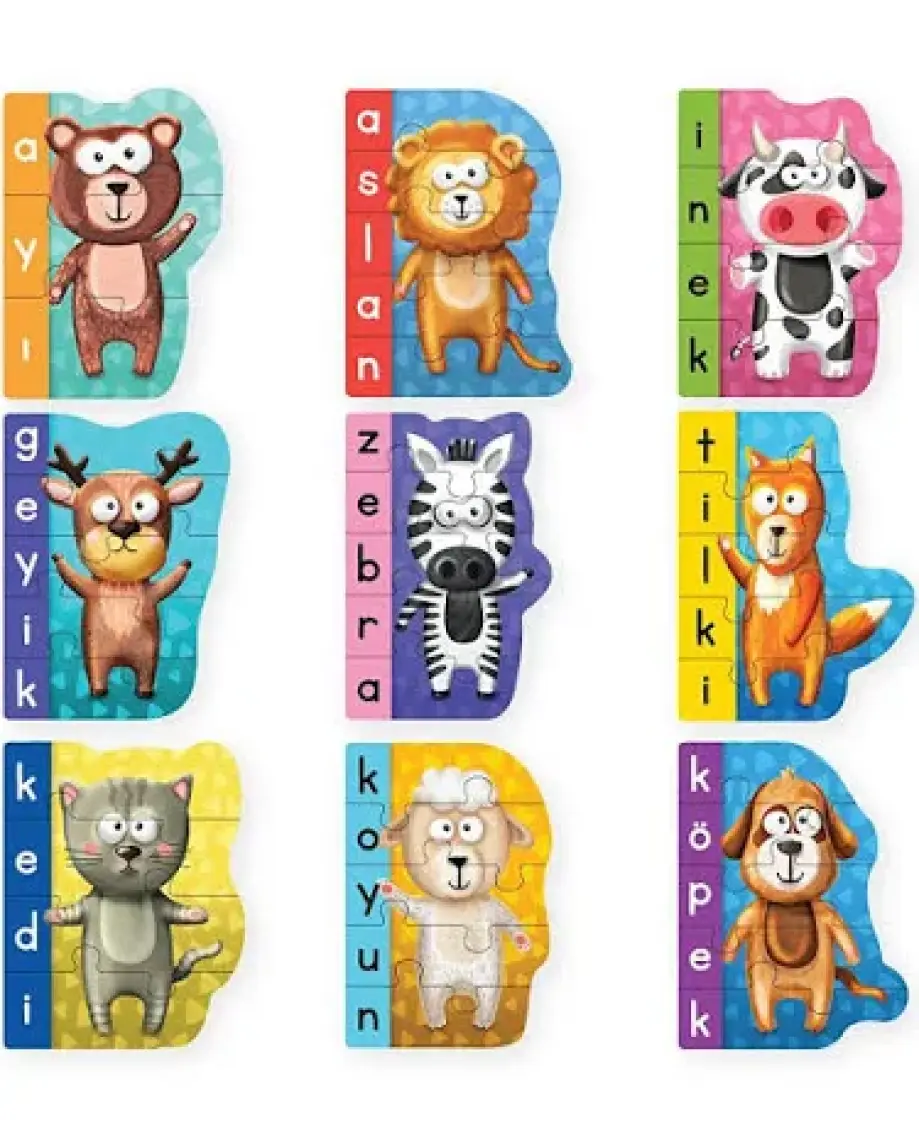 Puedo Ilk Kelimelerim Puzzle - Hayvanlar