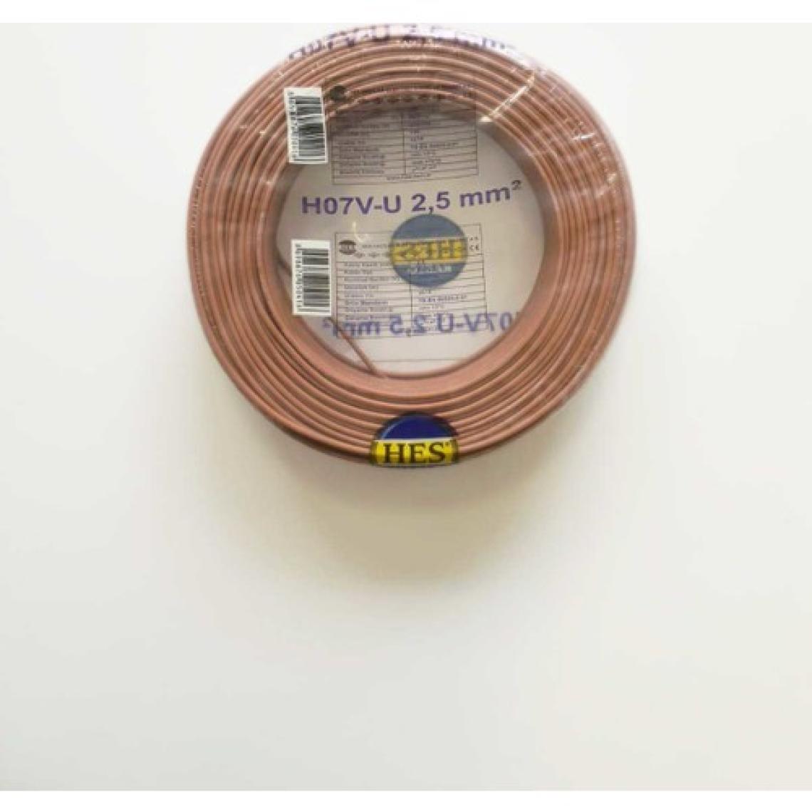 Hes Nya Kablo Tek Damar Kahverengi 2,5 mm 100 M