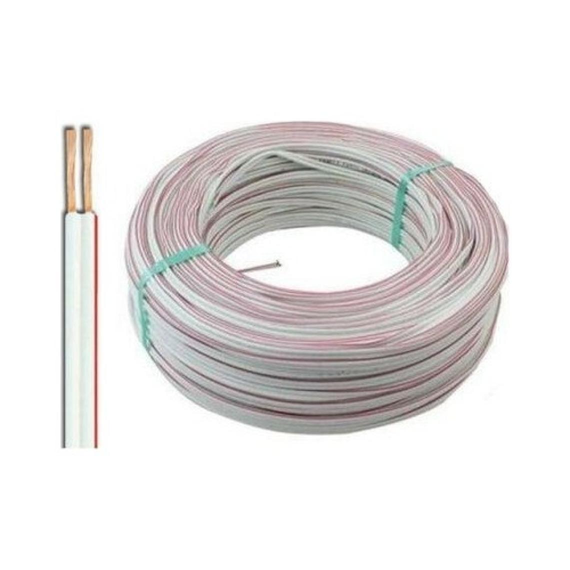 MiiMTicaret 2x0.75 Kordon Kablo 100 Metre Cca Kordon Kablo LED Hoparlör Kablosu