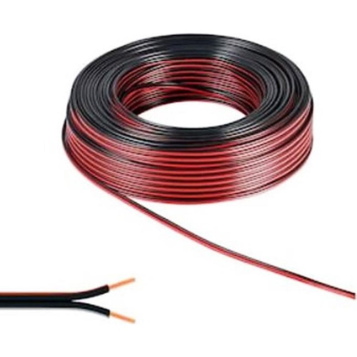Fully Elektrik Kablosu Hoparlör Kablosu 2 x 1,5 mm Siyah 10 Metre Bakır Kordon Kablosu Fully 1701