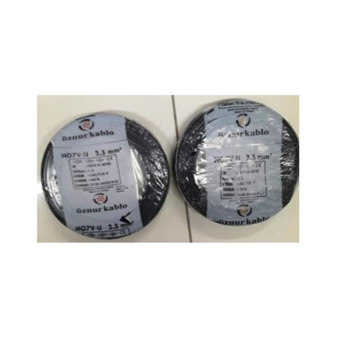 Öznur 2,5 Mm Nya Kablo Tek Damar Siyah