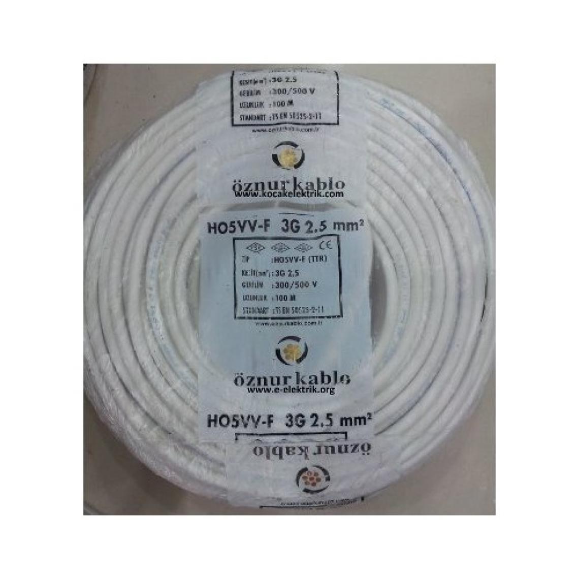 Öznur 3X2,5 Ttr Kablo 100Mt