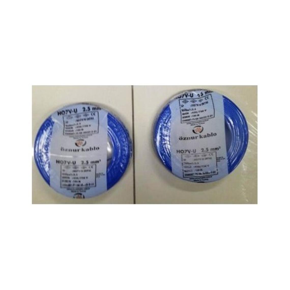 Öznur 2,5 Mm Nya Kablo Tek Damar Mavi