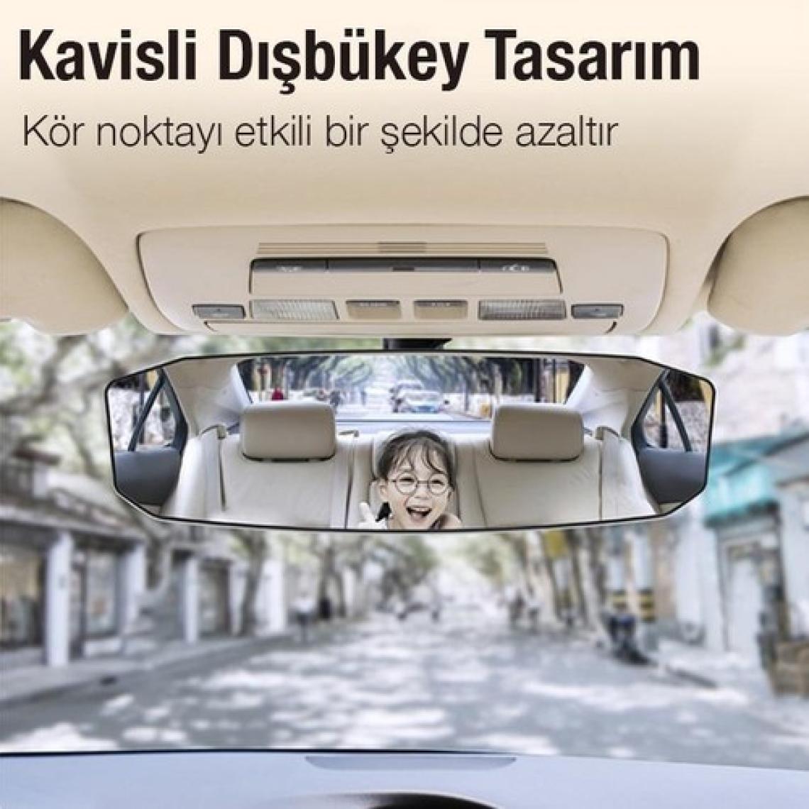 Coofbe Dışbükey Geniş Açılı Araç Dikiz Aynası Kör Nokta Azaltıcı Ultra Şeffaf Ayna Geniş Açılı Dikiz Aynası