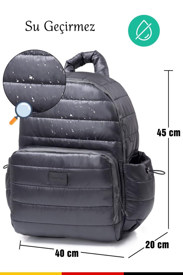 Kinder Baby Viaggio Termal Biberon Çantalı ve Alt Açma Pedli Bebek Bakım Çantası