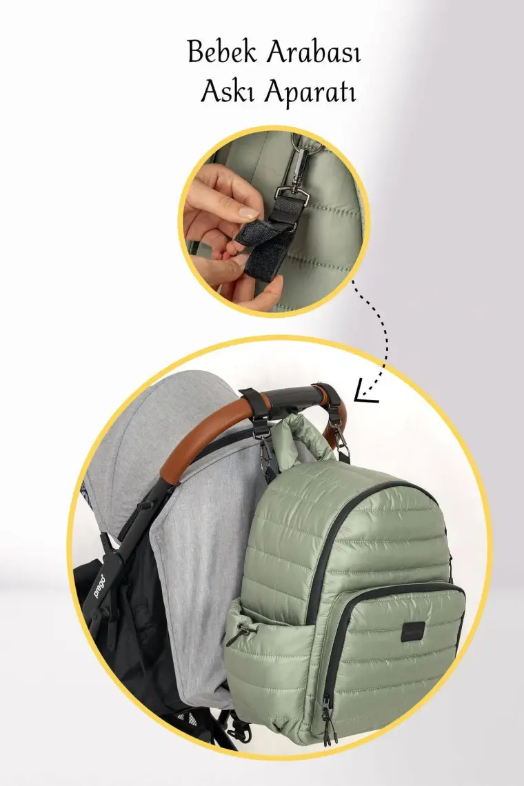Kinder Baby Viaggio Termal Biberon Çantalı ve Alt Açma Pedli Bebek Bakım Çantası
