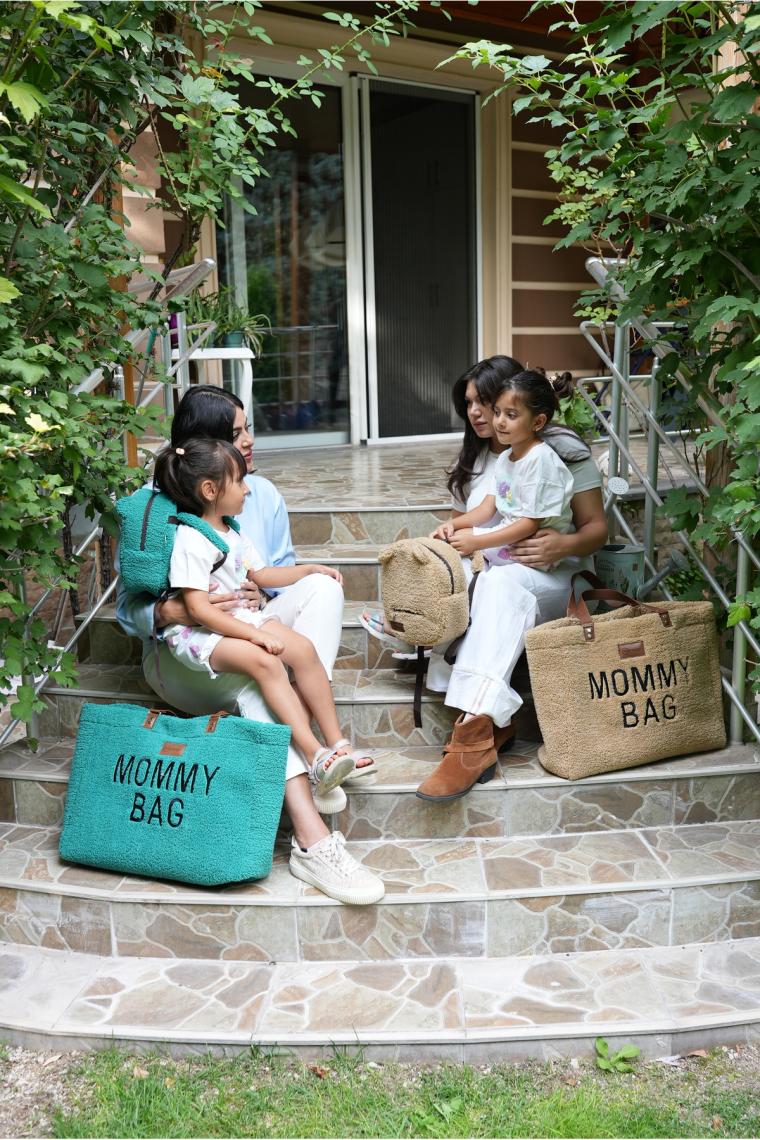 Mordesign Mommy Bag,anne Bebek Bakım Çantası,cüzdan Hediyeli, Xl Büyük Boy,kadın Çantası,morteddy Serisi