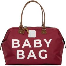 Bagmori Bordo Baby Bag Baskılı Bebek Bakım Çantası