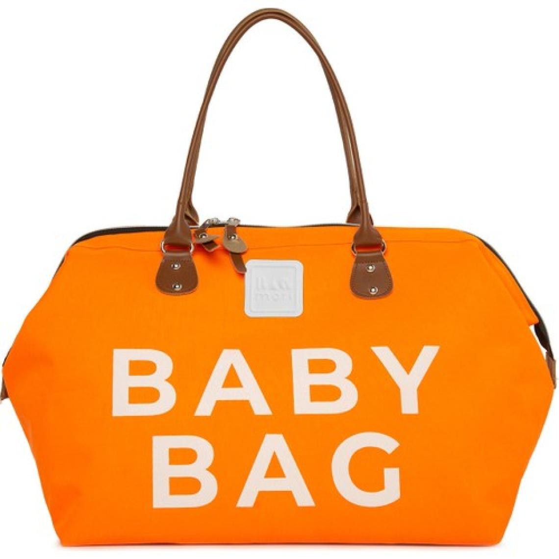 Turuncu Baby Bag Baskılı Bebek Bakım Çantası