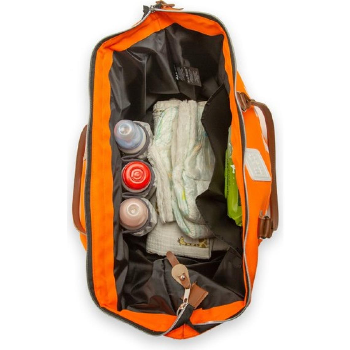 Turuncu Baby Bag Baskılı Bebek Bakım Çantası