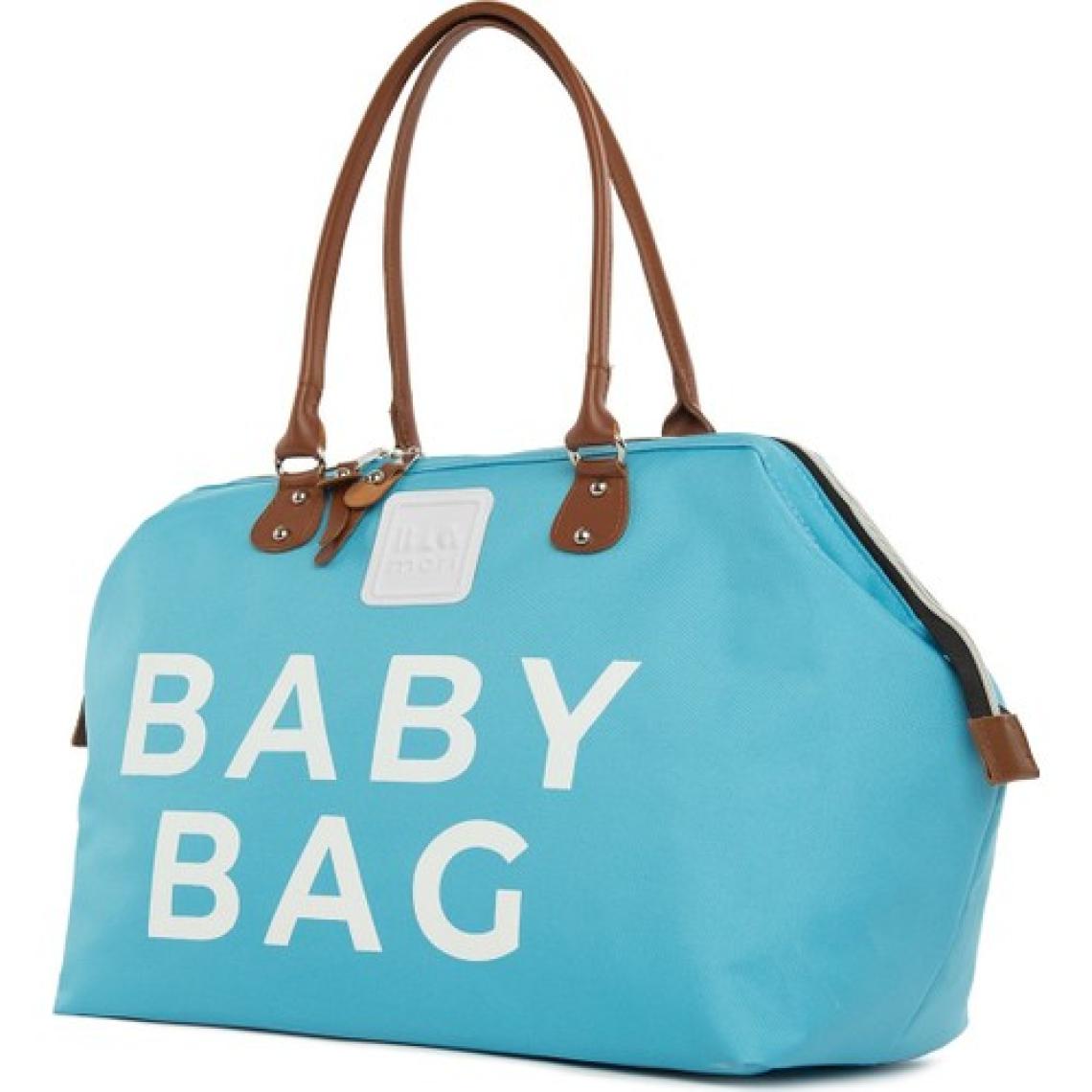 Bagmori Kadın Mavi Baby Bag Baskılı Bebek Bakım Çantası