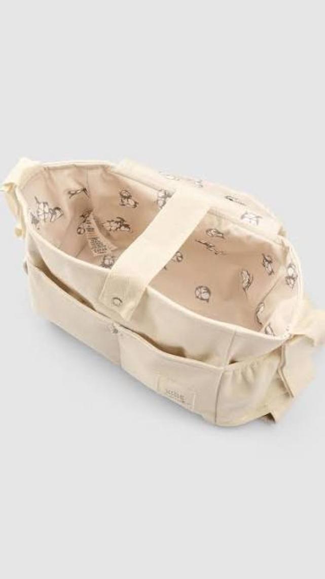 Little Gusto Sıvı Geçirmez Bebek Arabası Organizer Çantası Küçük Pamuk Desenli