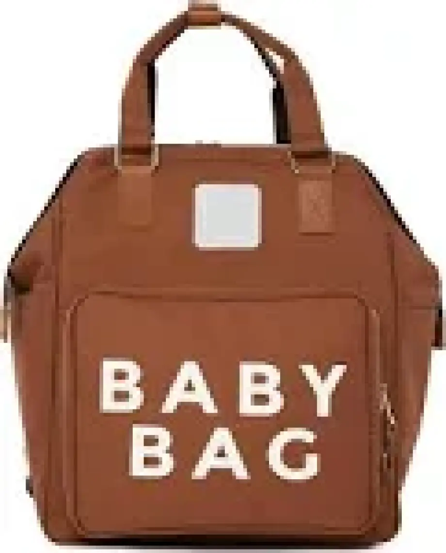 Bagmori Taba Baby Bag Baskılı Cepli Anne Bebek Bakım Sırt Çantası