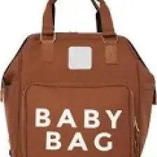 Bagmori Taba Baby Bag Baskılı Cepli Anne Bebek Bakım Sırt Çantası