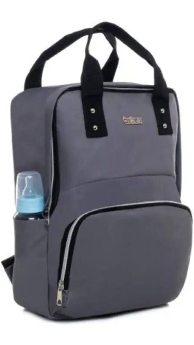 Bebex Bag-S Organizatör Anne Bebek Bakım Sırt Çantası  Gri