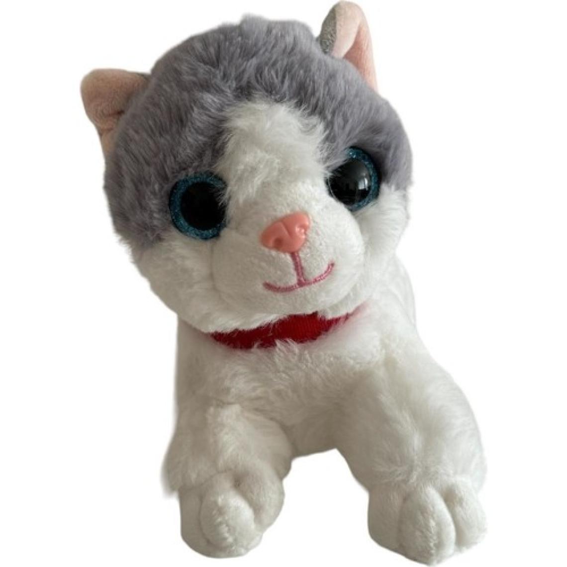 Sesli Yatan Miyavlayan 25 cm Peluş Kedi Oyuncak 1 Adet