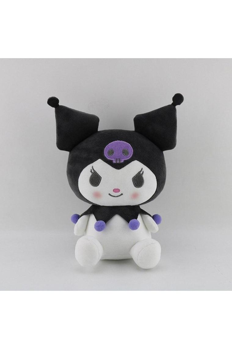 Kawaii Sanrio Kuromi Karikatür Peluş Oyuncak 25 Cm