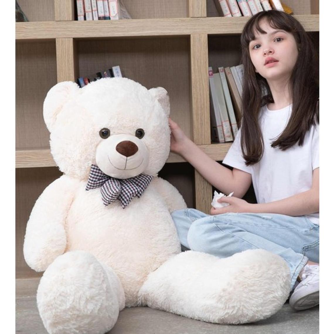 Sole 90 cm Papyonlu Sevimli Peluş Şaşkın Ayı - Sevgiliye Özel Hediye