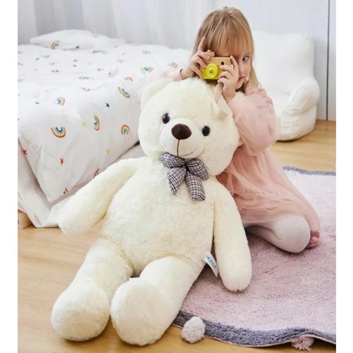 Sole 90 cm Papyonlu Sevimli Peluş Şaşkın Ayı - Sevgiliye Özel Hediye