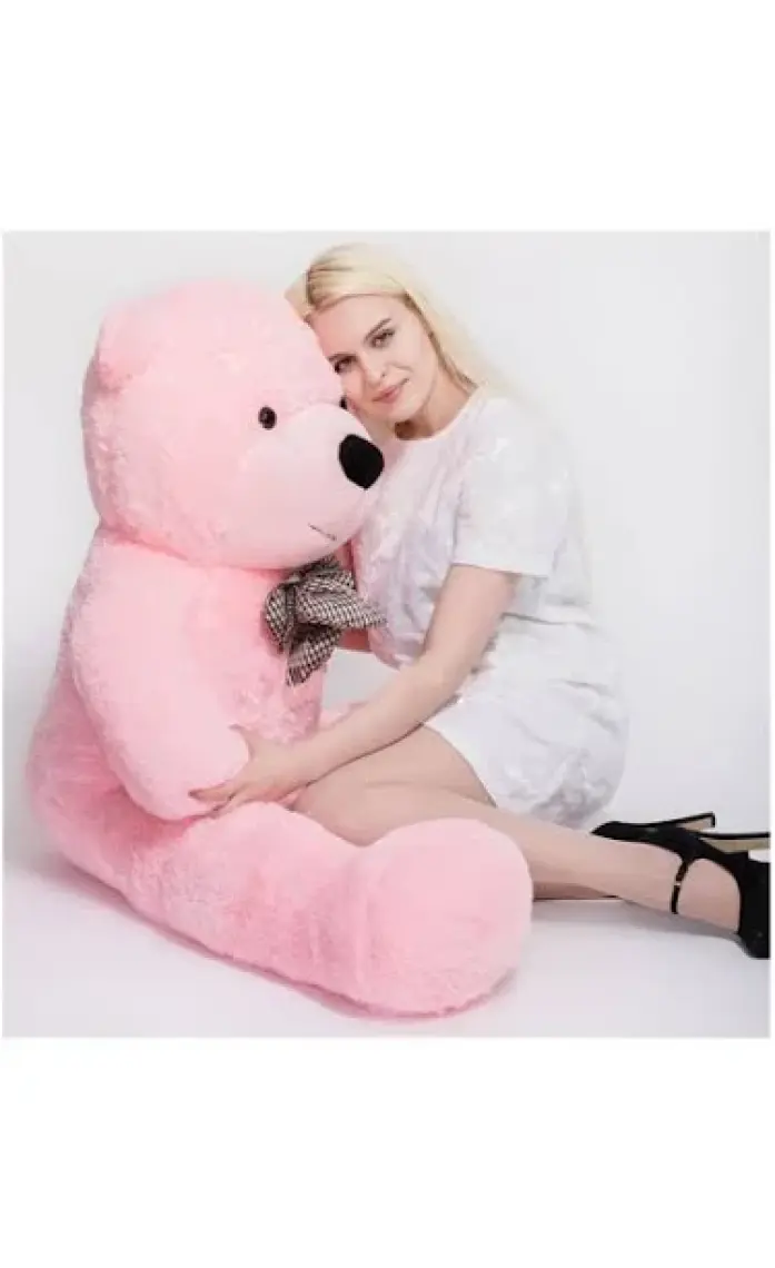Kuki's Spielzeug  130 cm Pembe Büyük Peluş Ayı