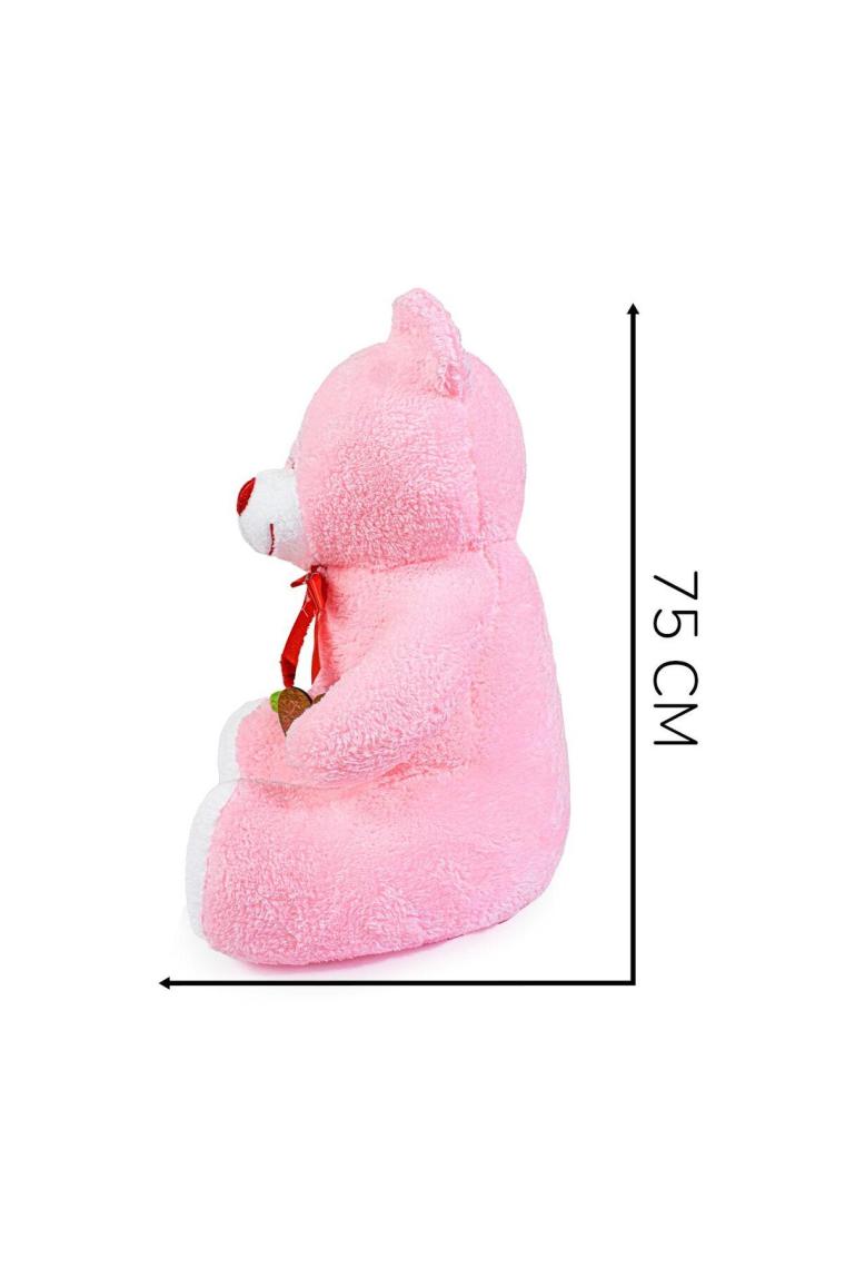Özgüner Oyuncak Peluşçu Dayı 75 cm Elinde Gül Tutan Iyi Ki Varsın Tahtalı Sevimli Ayıcık
