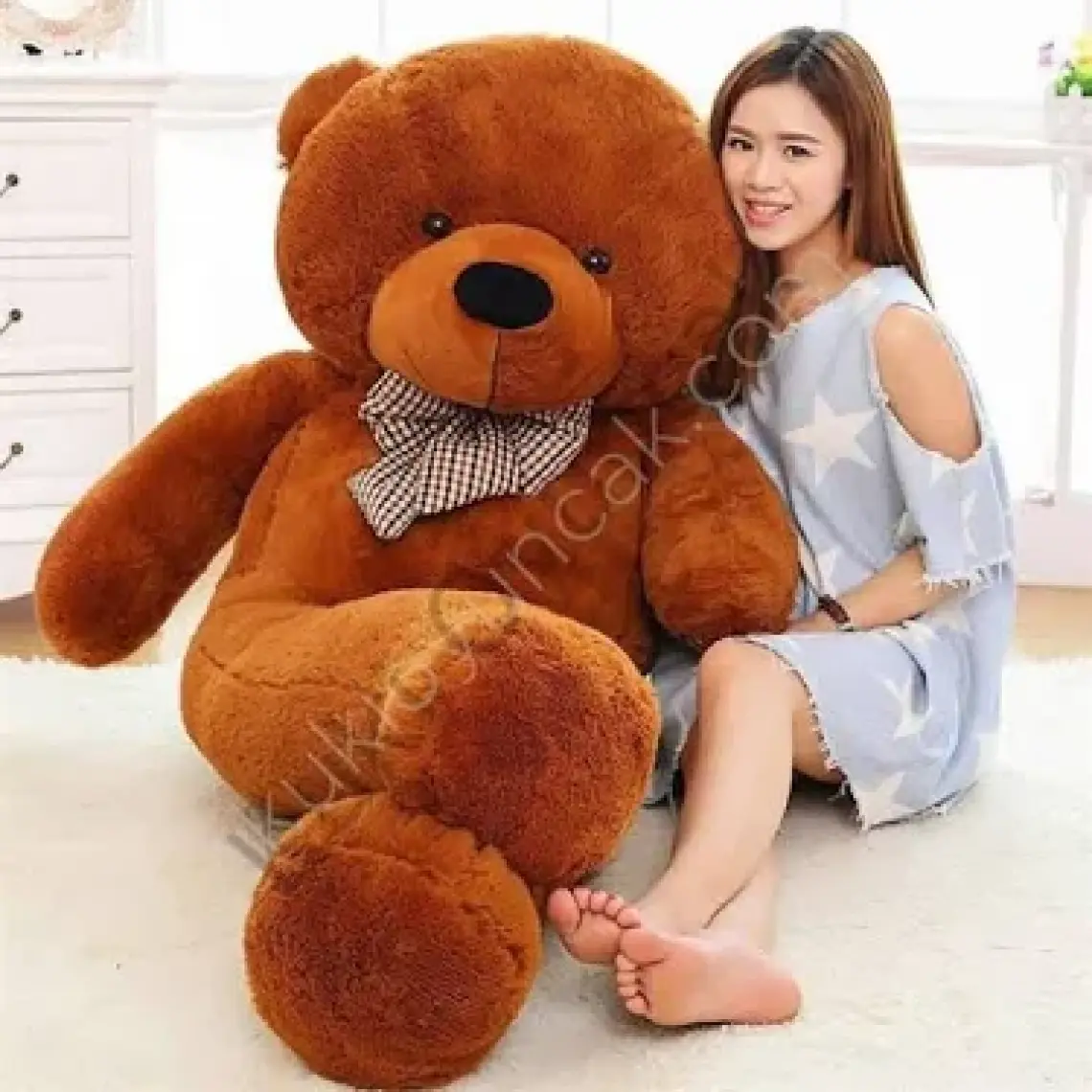 Kuki Oyuncak Büyük Peluş Ayı 120 cm