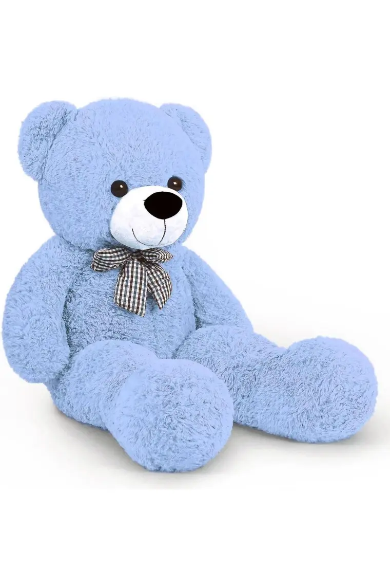 Sevimli Papyonlu Büyük Peluş Ayıcık, 130 cm- % 100 Yerli, Pelüş Ayı Sevgiliye ÖZEL