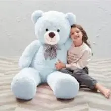 Sevimli Papyonlu Büyük Peluş Ayıcık, 130 cm- % 100 Yerli, Pelüş Ayı Sevgiliye ÖZEL