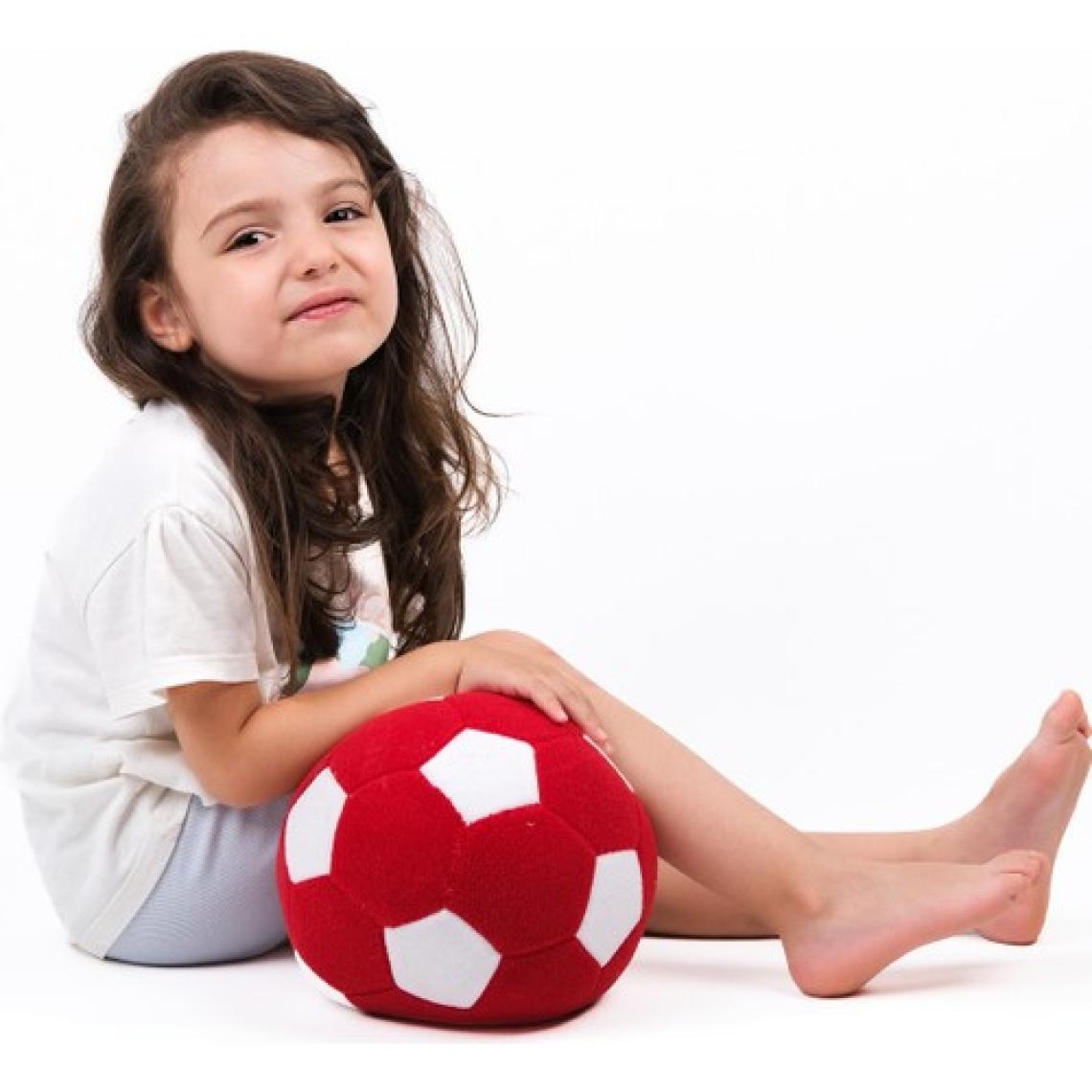 Peluş Oyuncak Top Sparka Peluş Taraftar Futbol Topu 20CM – Kırmızı Beyaz