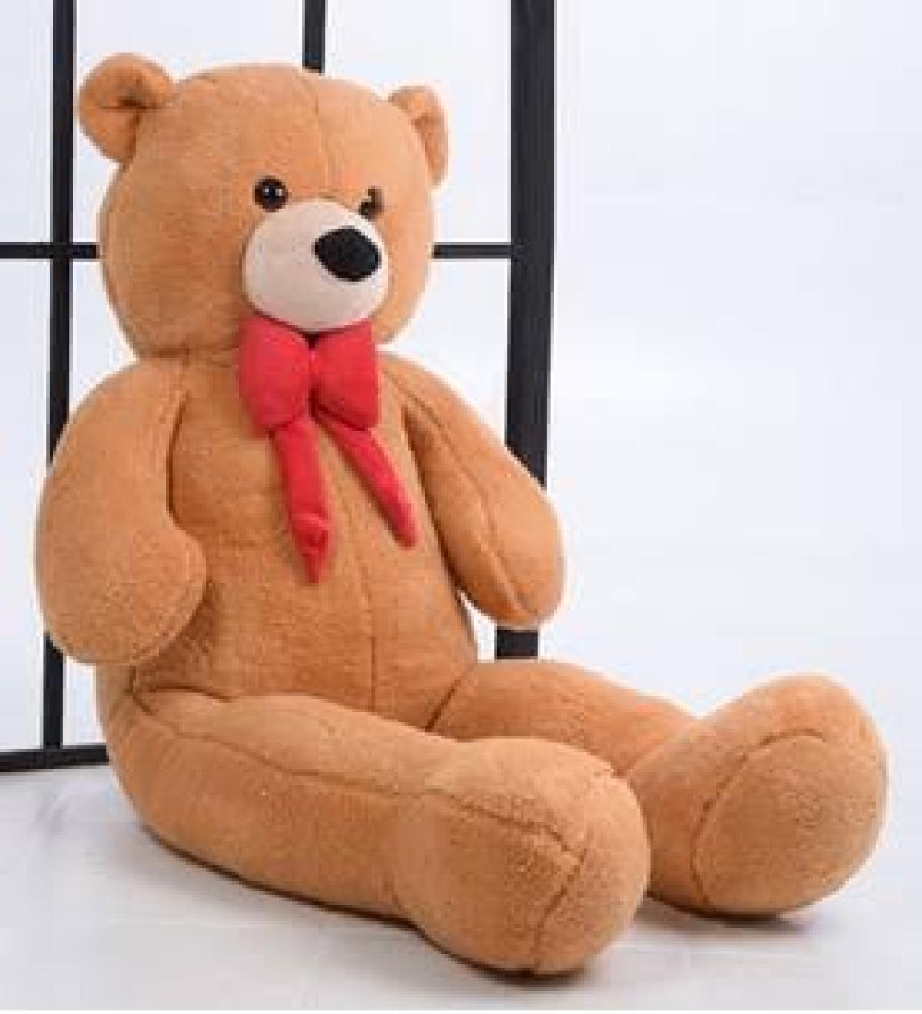 Sole 120 cm Papyonlu Sevimli Peluş  Ayı - Sevgiliye Özel Hediye, % 100 Yerli