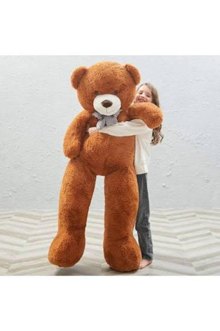Sole 120 cm Papyonlu Sevimli Peluş  Ayı - Sevgiliye Özel Hediye, % 100 Yerli