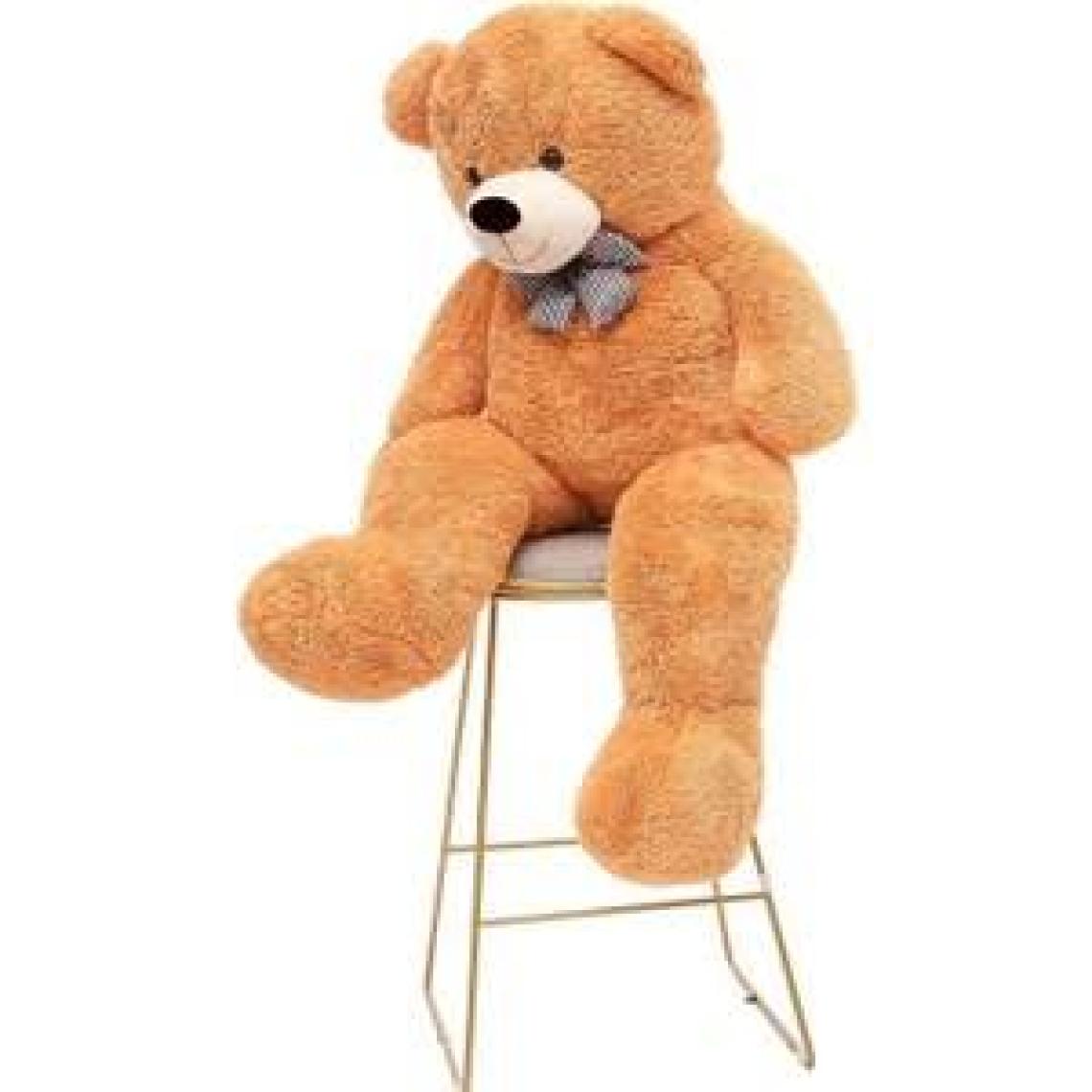 Sole 120 cm Papyonlu Sevimli Peluş  Ayı - Sevgiliye Özel Hediye, % 100 Yerli