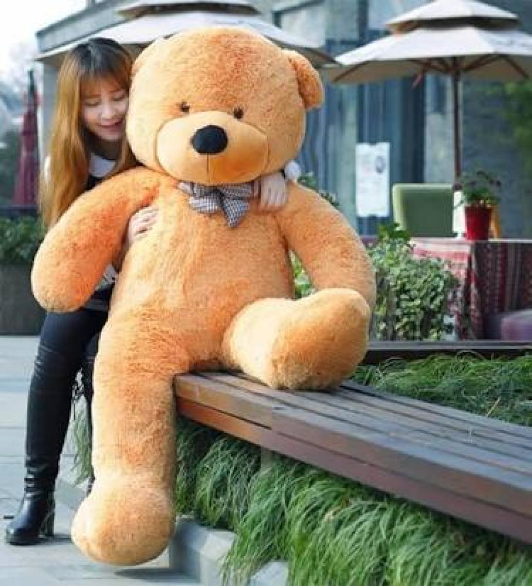 Sole 120 cm Papyonlu Sevimli Peluş  Ayı - Sevgiliye Özel Hediye, % 100 Yerli