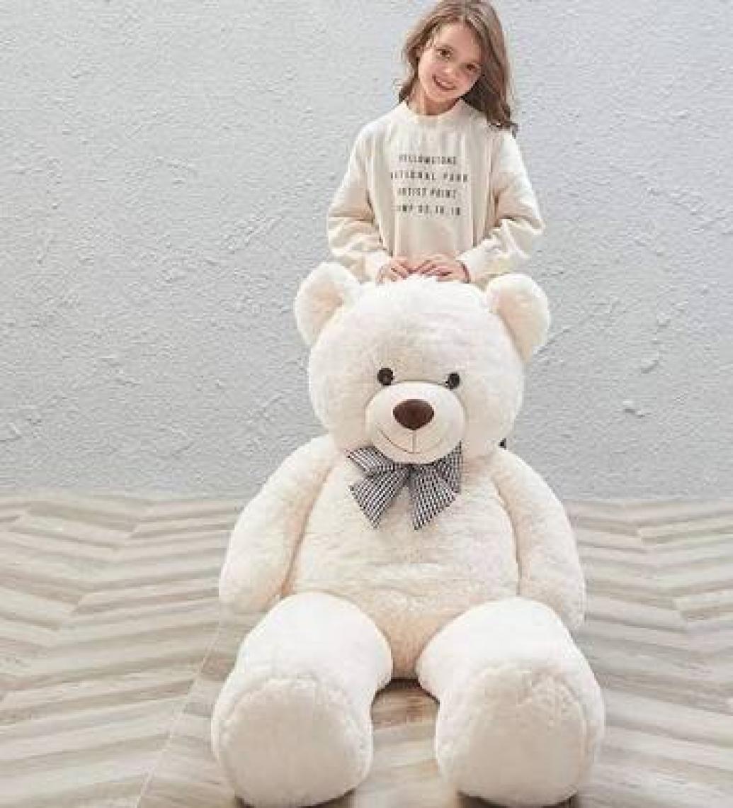 Sevimli Papyonlu Büyük Peluş Ayıcık, 130 cm- % 100 Yerli, Pelüş Ayı Sevgiliye ÖZEL
