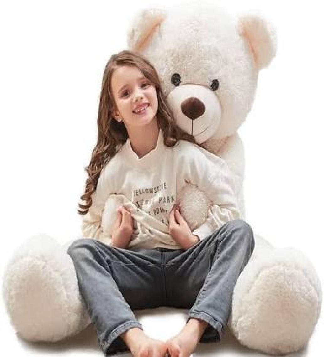 Sevimli Papyonlu Büyük Peluş Ayıcık, 130 cm- % 100 Yerli, Pelüş Ayı Sevgiliye ÖZEL