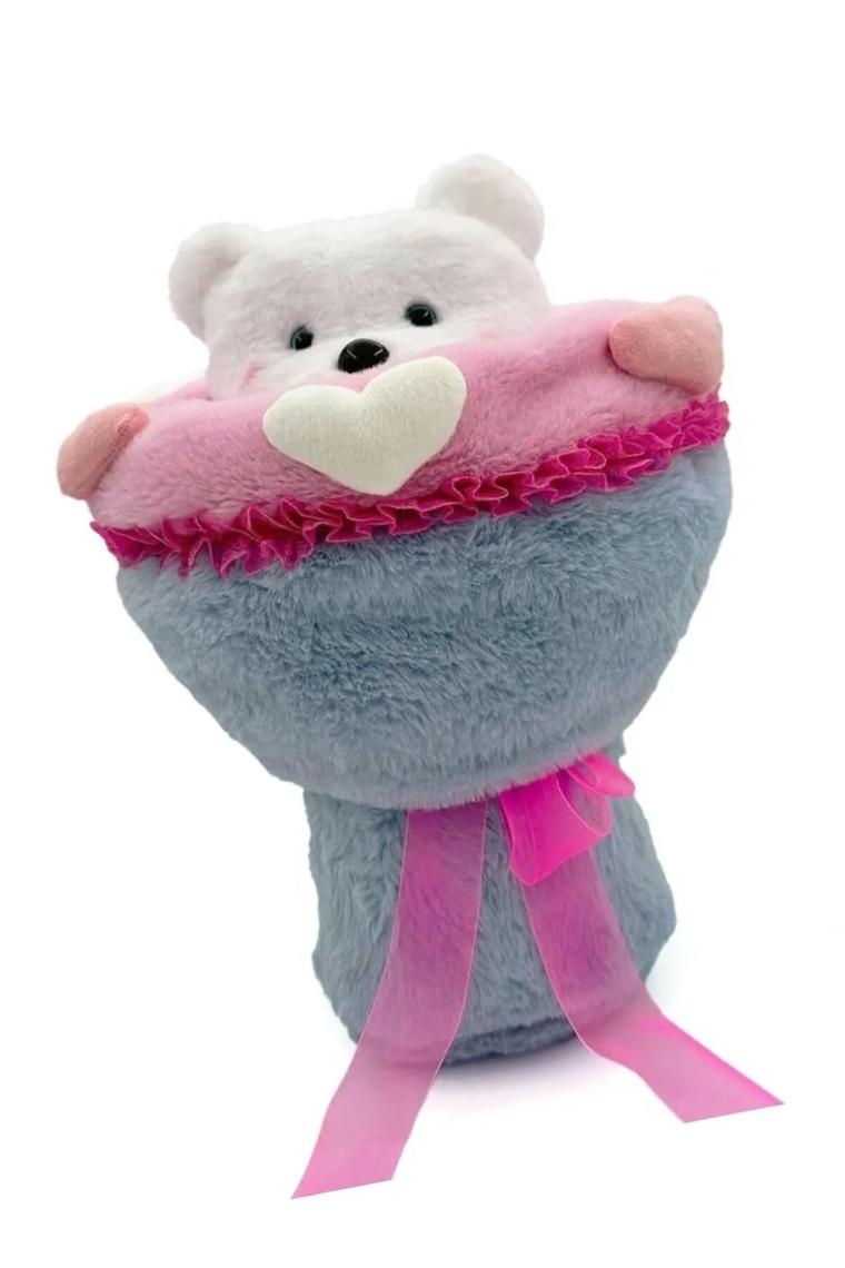 Lider Global Sevgi Buketi Peluş Ayıcıklı Peluş Çiçek Buketi 40 cm
