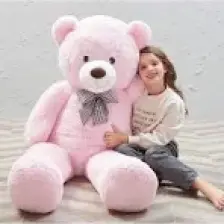 Sole 130 cm Papyonlu Sevimli Peluş Ayı - Sevgiliye Özel Hediye