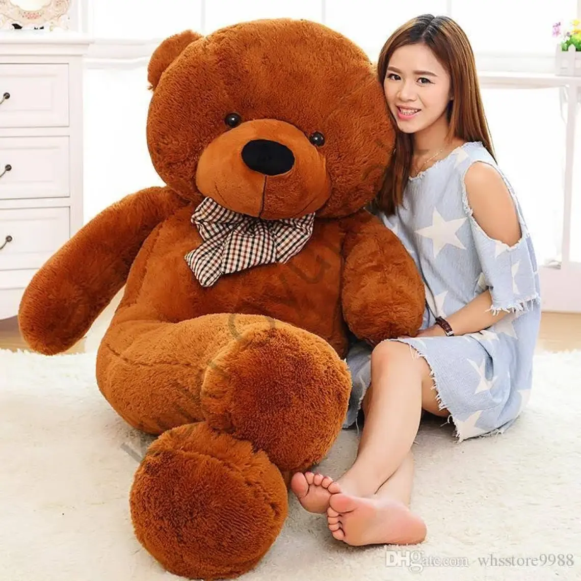 Kuki Oyuncak Büyük Peluş Ayı 120 cm