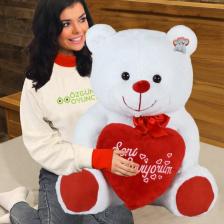 Özgüner Oyuncak 100 cm Seni Seviyorum Kalpli Büyük Ayıcık