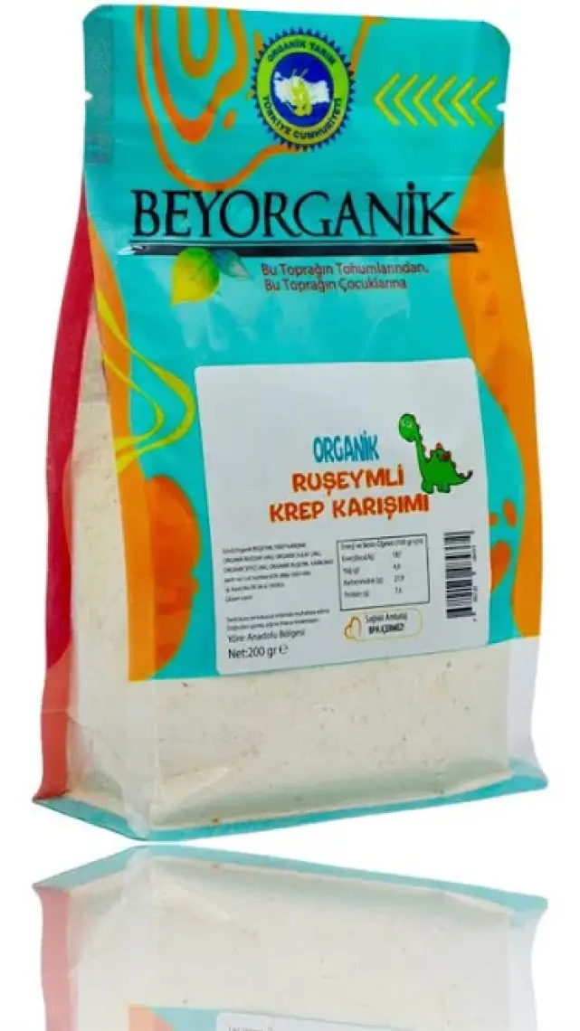 Beyorganik ORGANİK  Ruşeymli Krep Karışımı 200gr (PESTİSİT VE AFLATOKSİN ANALİZLİ)