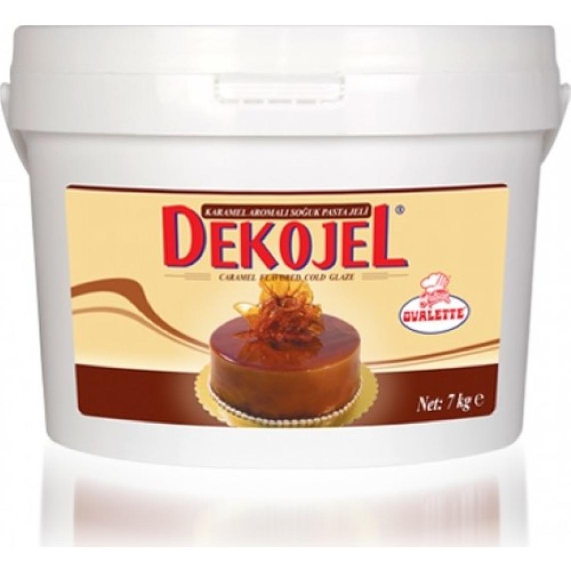 Ovalette Dekojel Karamel Aromalı Soğuk Pasta Jeli 7 kg