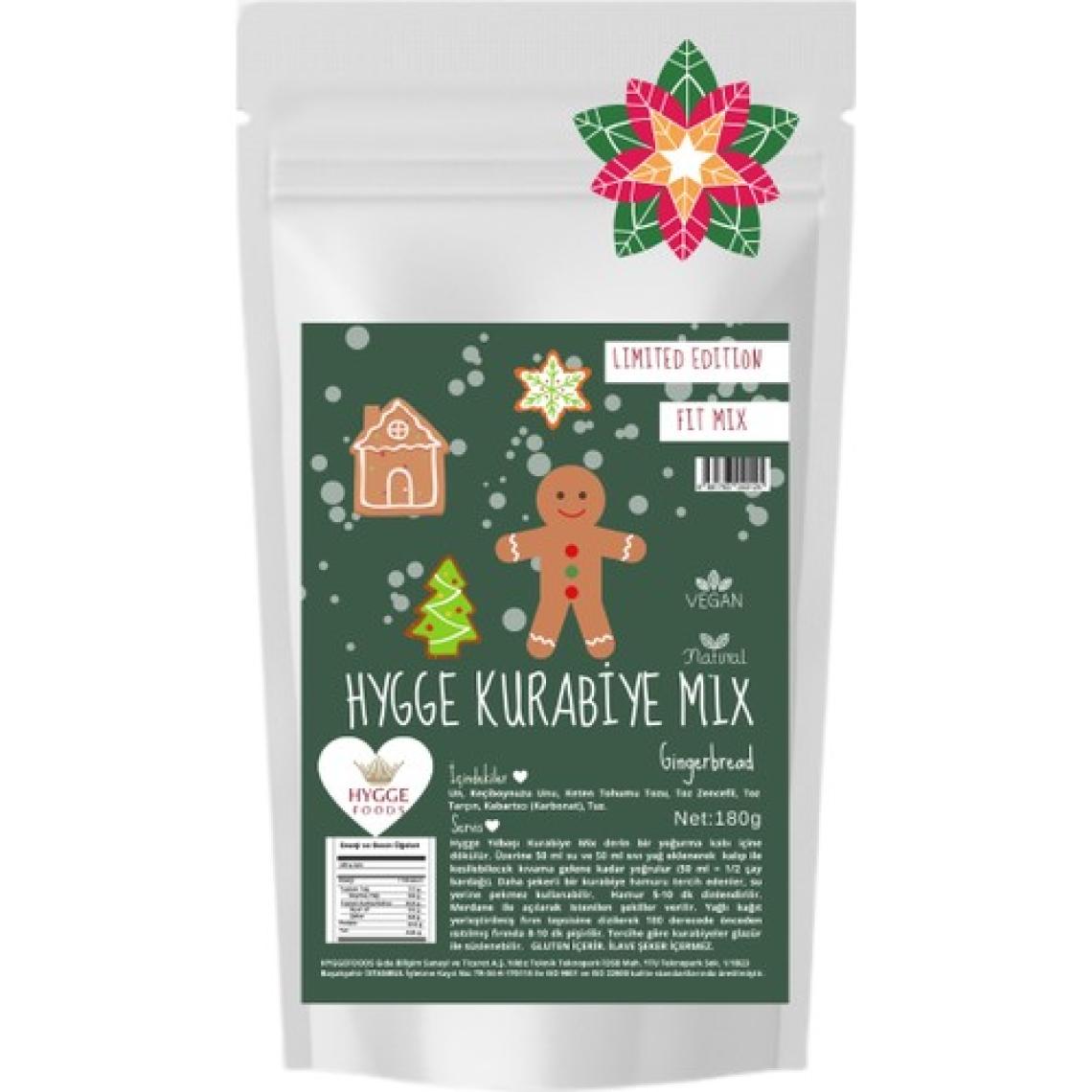 Hygge Foods Hygge Yılbaşı Kurabiye Mix - Zencefilli Ince Özel Kurabiye Gingerbread Limited Edition 180 gr