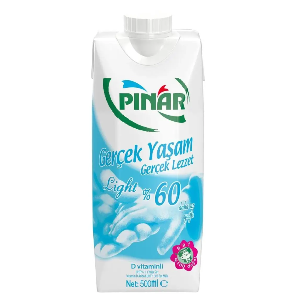 Pınar Yarım Yağlı Süt 500 ml x 12 Adet