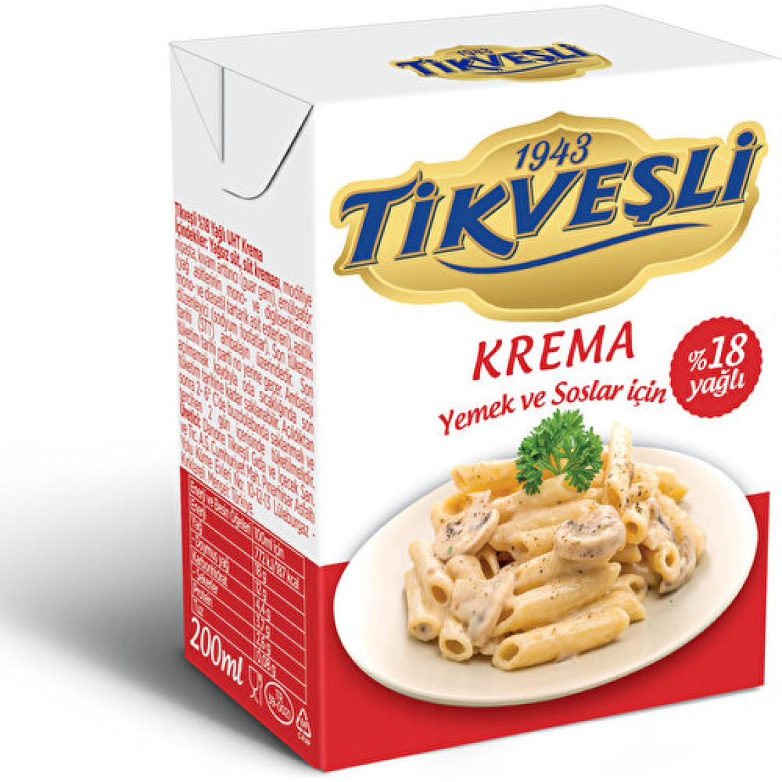 Tikveşli %18 Yağlı Krema 200 ml