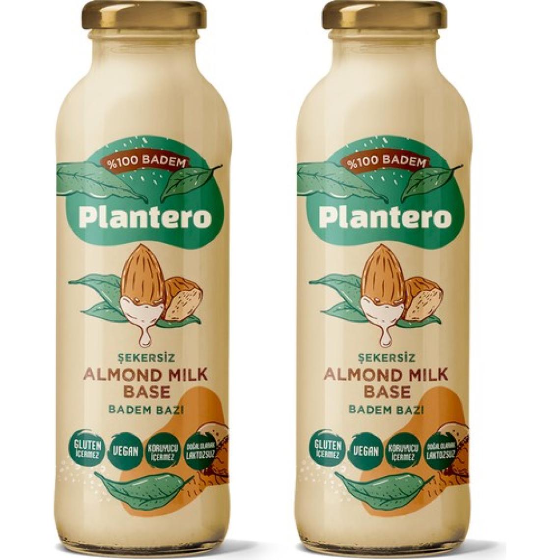 2'li Set Badem Sütü Bazı Konsantre 250GR,  %100 Badem, 25 Bardak 6 Lt Süt