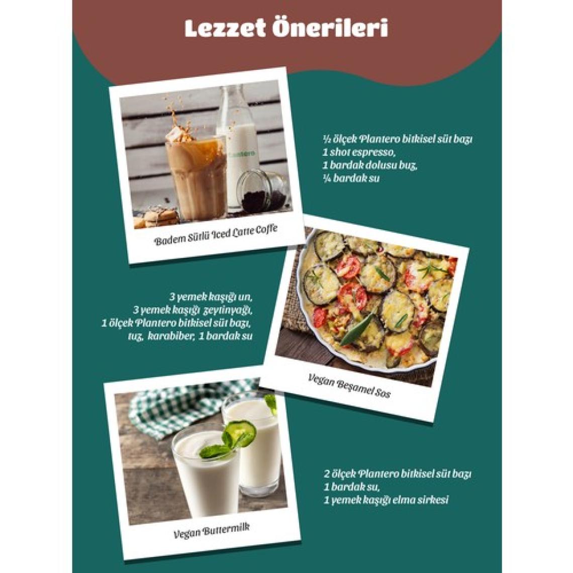 Plantero 3'lü Badem Sütü Bazı Konsantre 250 gr