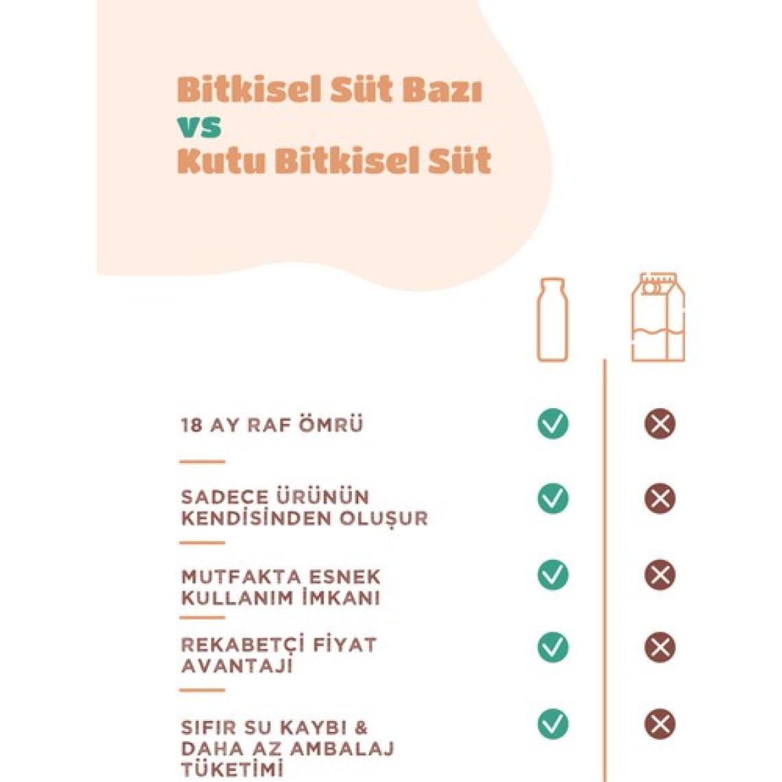 Plantero 3'lü Badem Sütü Bazı Konsantre 250 gr