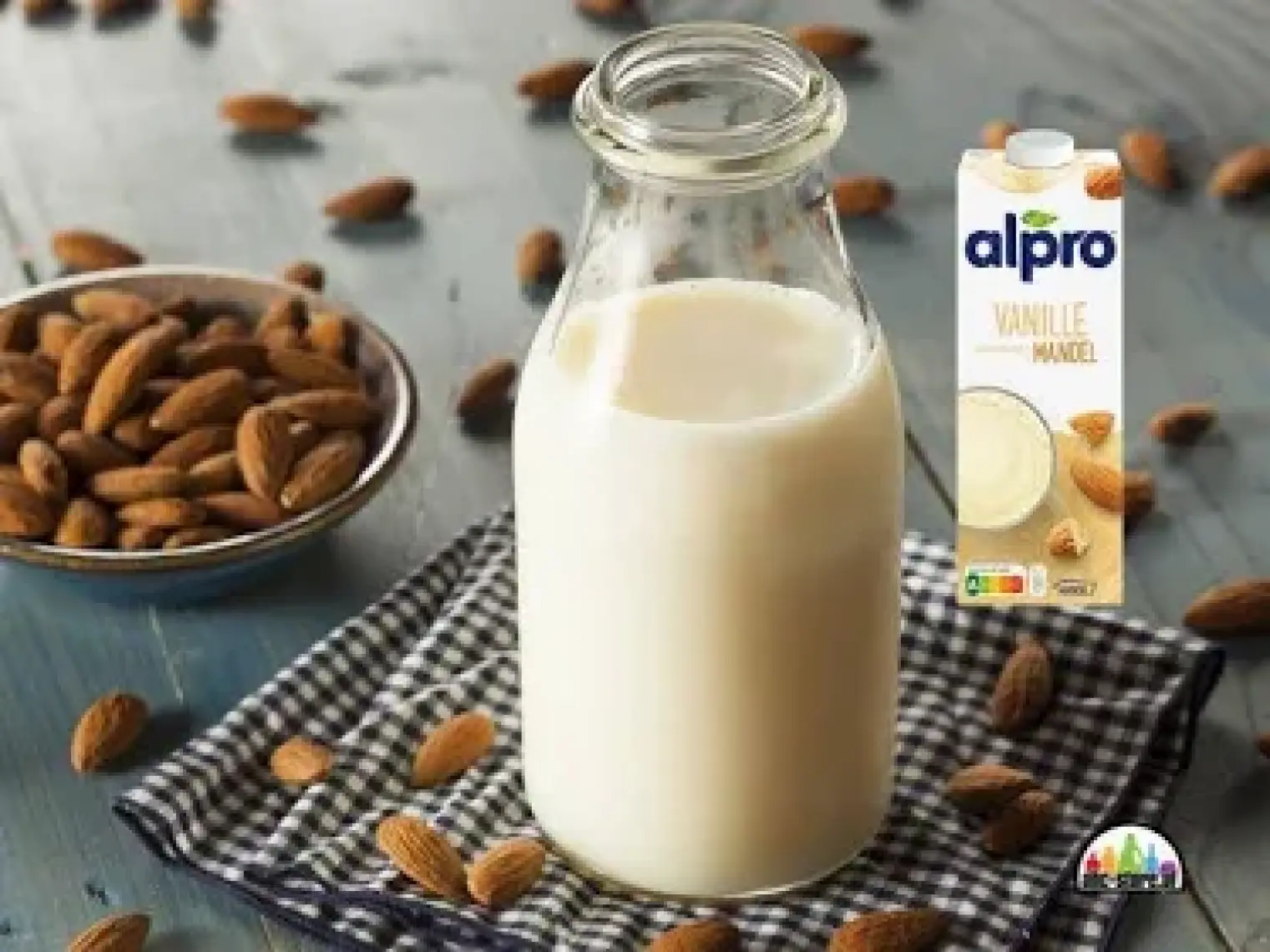 Alpro Vanilya Badem Sütü 1 L Vegan Laktozsuz Bitkisel Bazlı