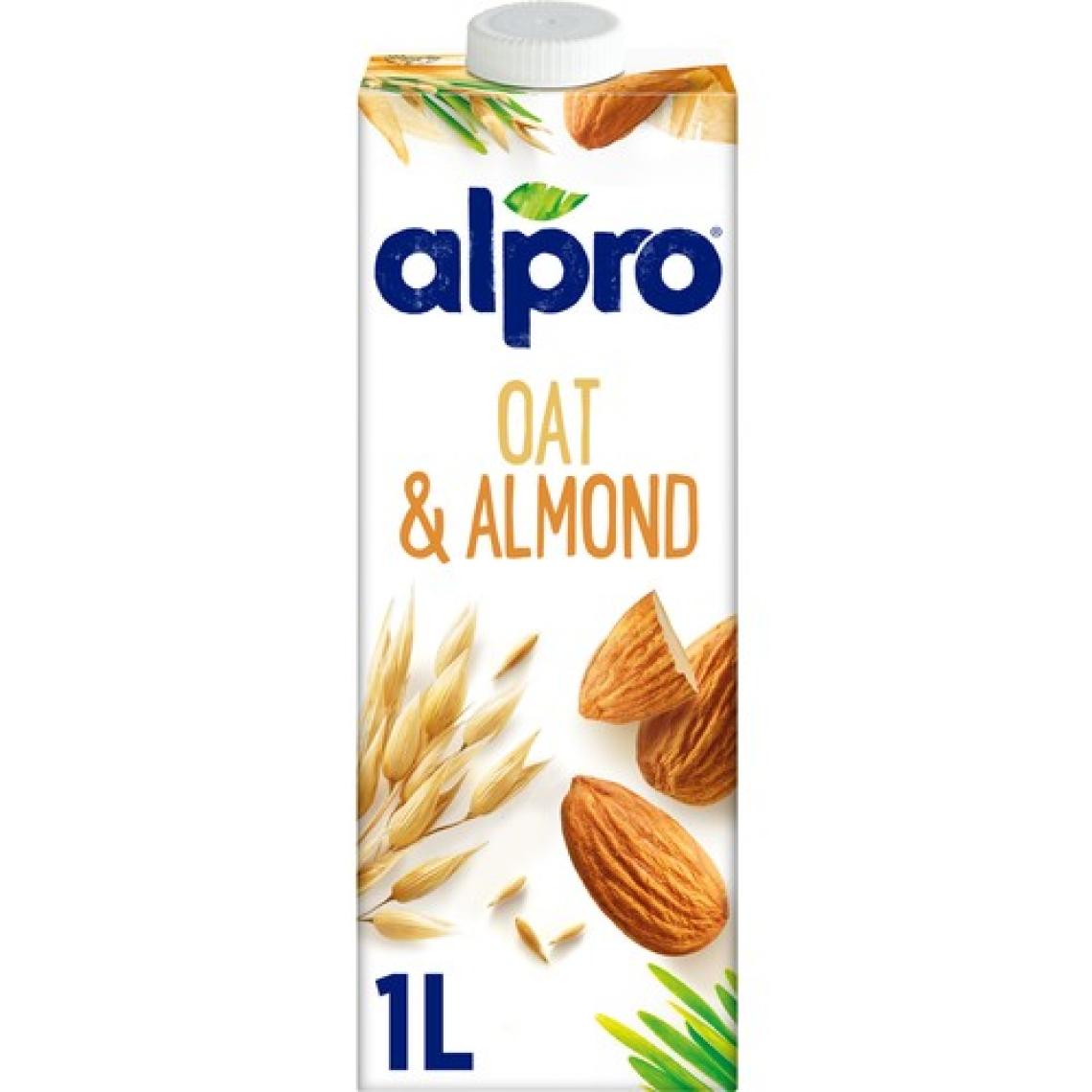 Alpro Yulaf & Badem İçeceği 1lt Laktozsuz Bitkisel Vegan Süt
